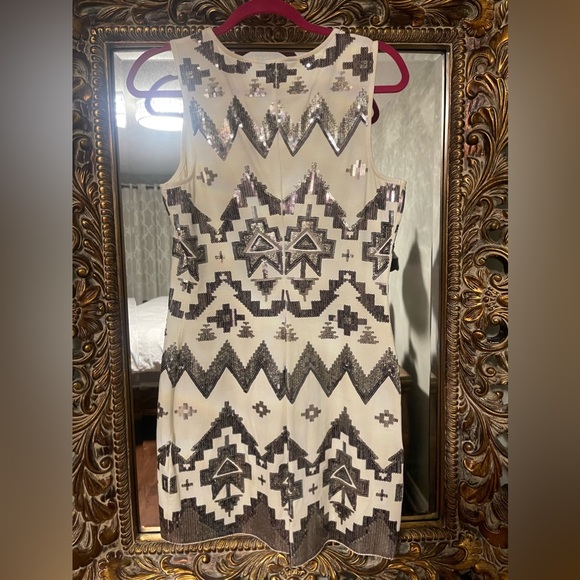 Metallic Sequins Dress, M - Picture 3 of 5